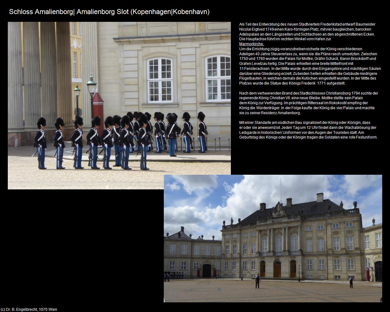 Schloss Amalienborg (Kopenhagen|Köbenhavn) in Kulturatlas-DÄNEMARK(c)B.Engelbrecht