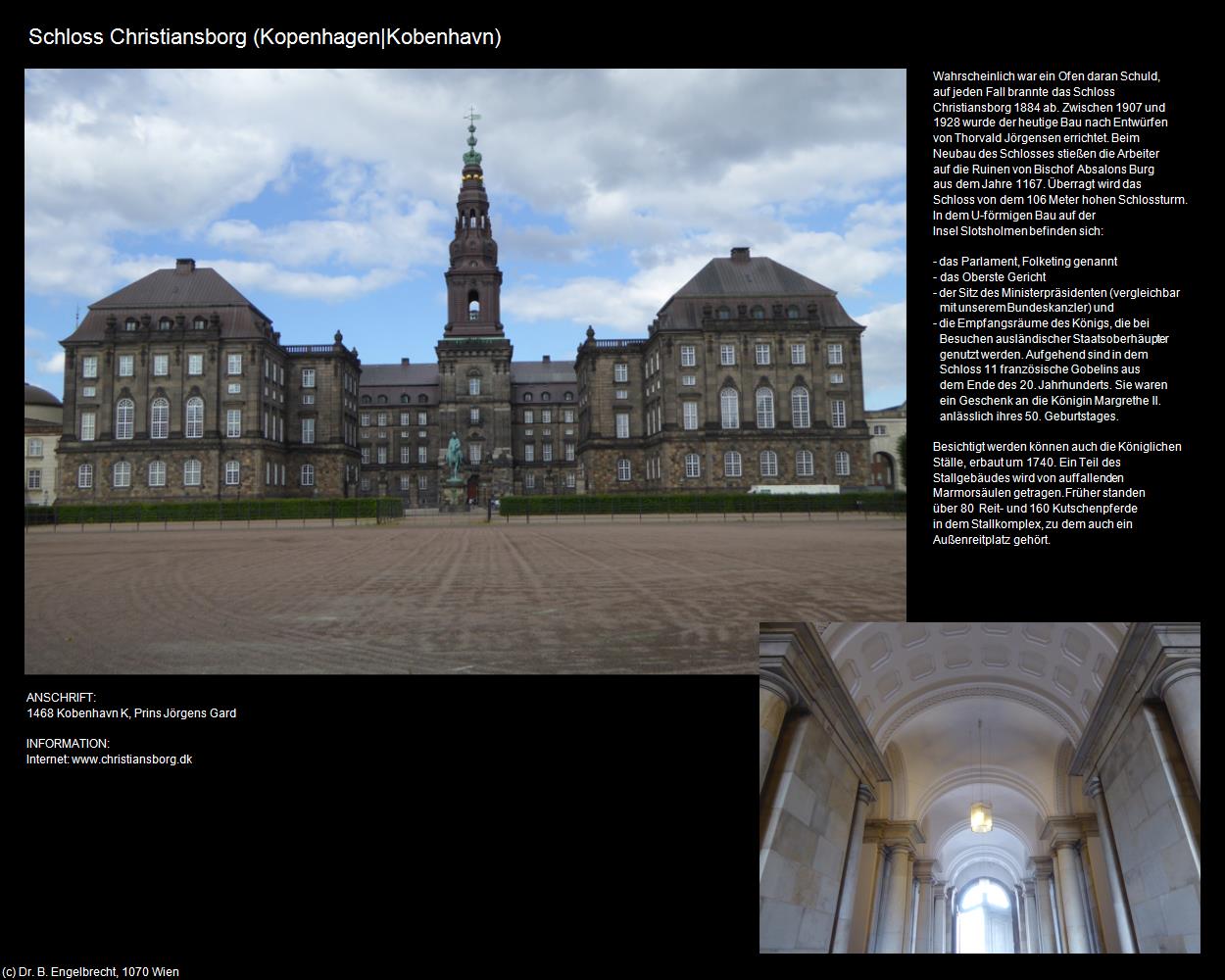 Schloss Christiansborg (Kopenhagen|Köbenhavn) in Kulturatlas-DÄNEMARK