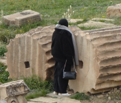 Spaziergang durch r&ouml;mische Stadt Thamugadi III (Timgad)