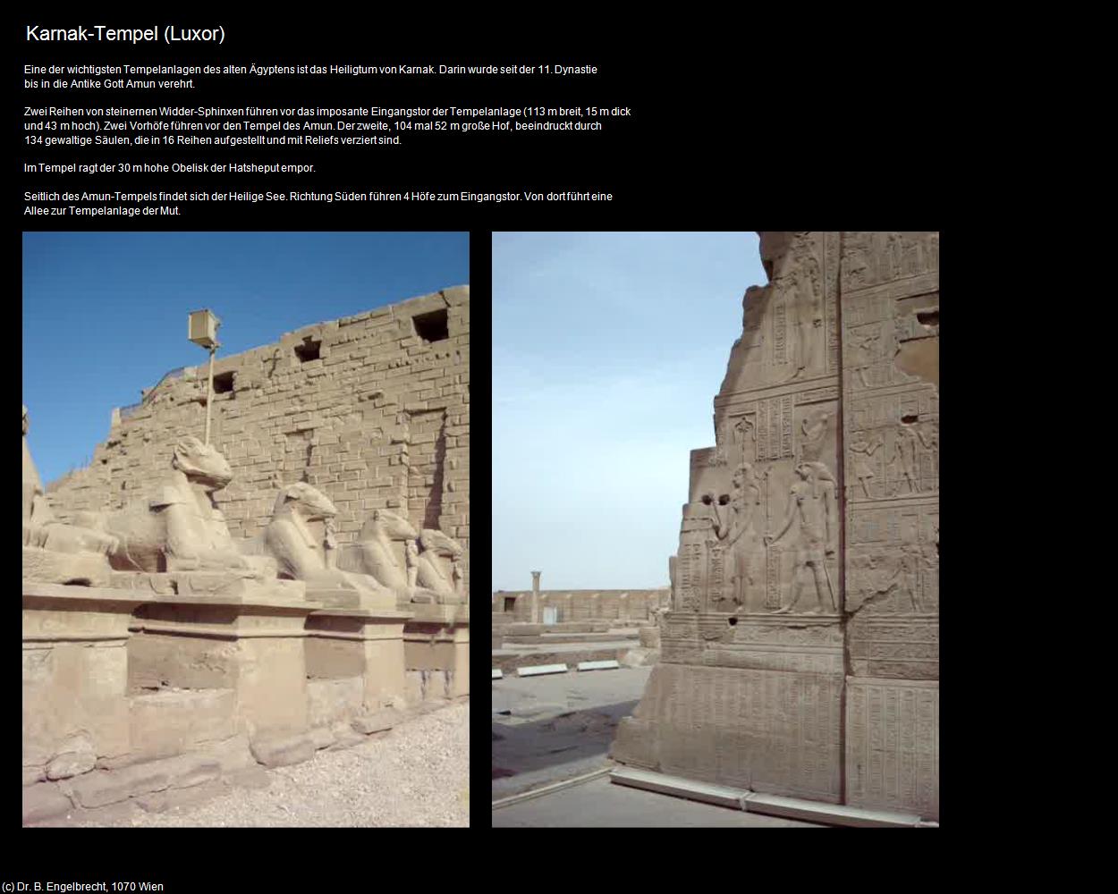 Karnak-Tempel  (Luxor, Nil-Tal) in Kulturatlas-ÄGYPTEN