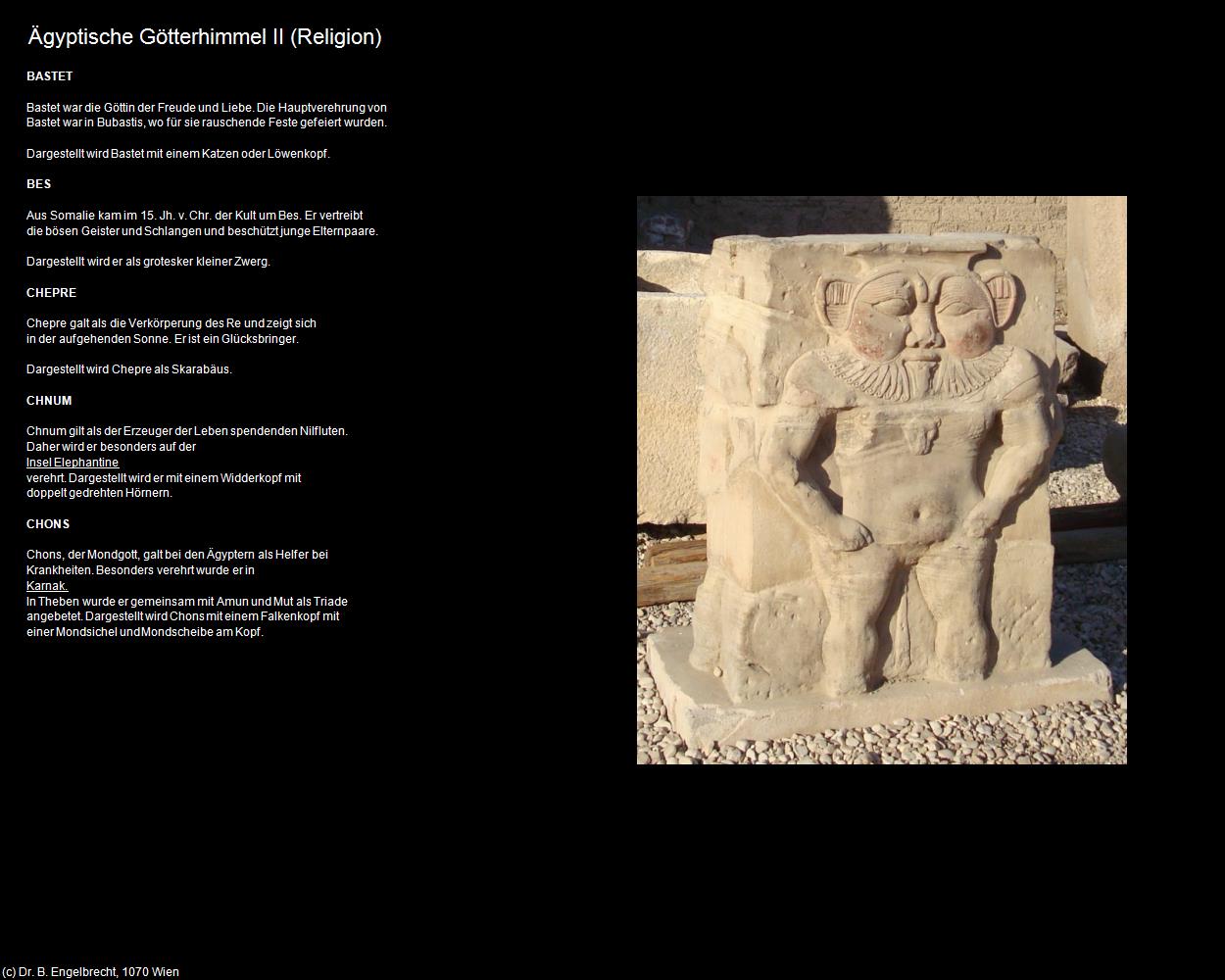 Ägyptische Götterhimmel II (+Ägyptische Götterhimmel) in Kulturatlas-ÄGYPTEN(c)B.Engelbrecht