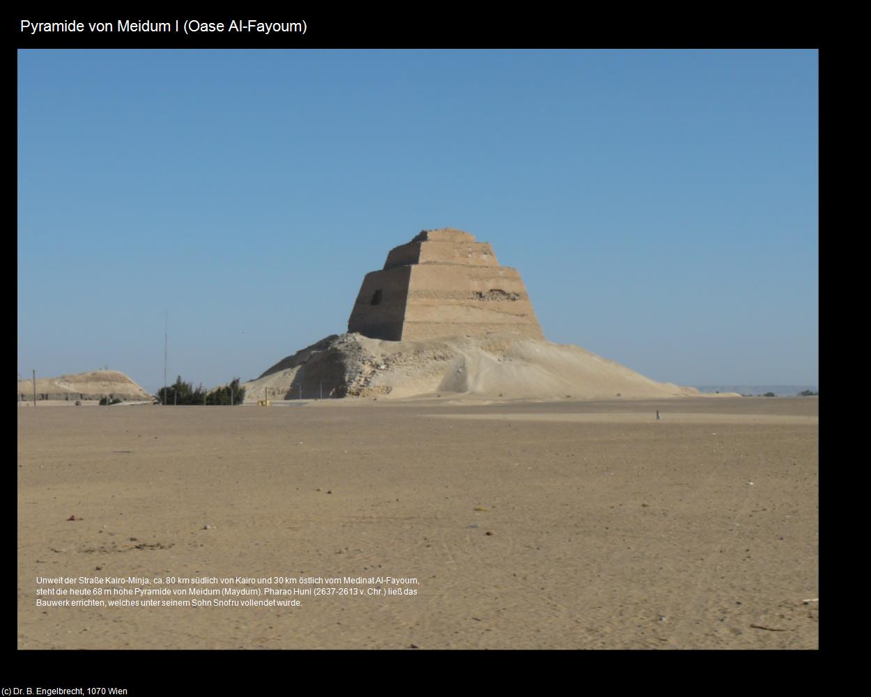 Pyramide von Meidum I (Oase Al-Fayoum, Nil-Tal) in Kulturatlas-ÄGYPTEN