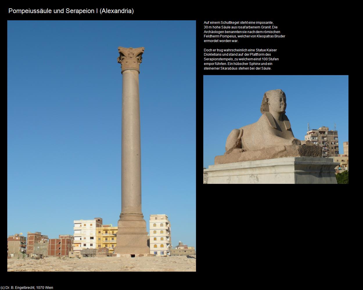 Pompeiussäule und Serapeion I (Alexandria, Nil-Delta) in Kulturatlas-ÄGYPTEN