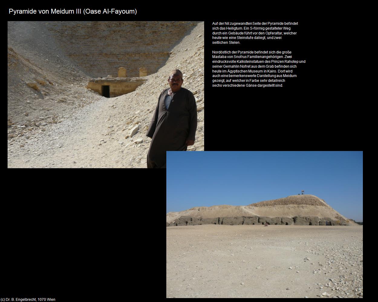 Pyramide von Meidum III (Oase Al-Fayoum, Nil-Tal) in Kulturatlas-ÄGYPTEN