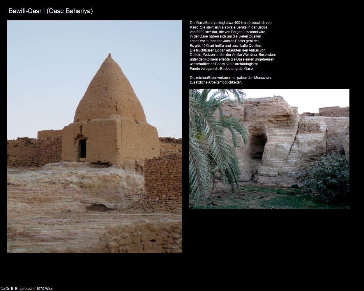 Bawiti-Qasr I (Oase Bahariya, Westliche Wüste) in Kulturatlas-ÄGYPTEN