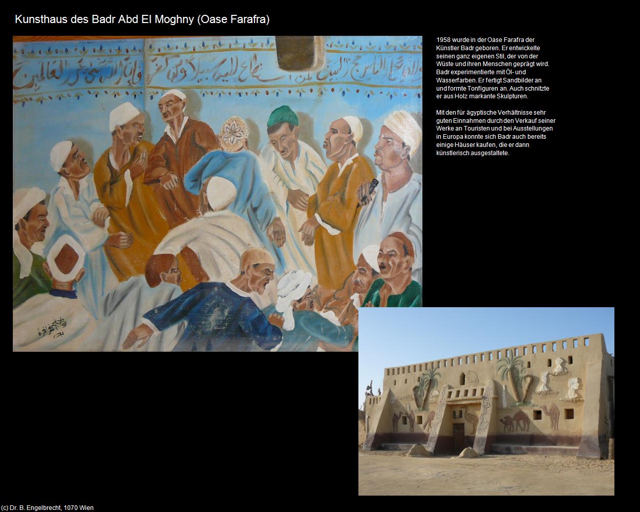 Kunsthaus des Badr Abd El Moghny (Oase Farafra, Westliche Wüste) in Kulturatlas-ÄGYPTEN