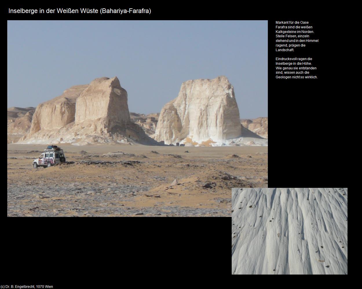 Inselberge in der Weißen Wüste (Bahariya-Farafra, Westliche Wüste) in Kulturatlas-ÄGYPTEN