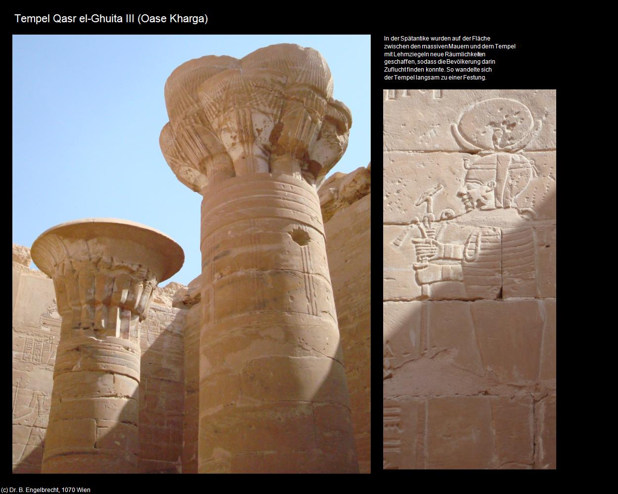 Tempel Qasr el-Ghuita III (Kharga, Westliche Wüste) in Kulturatlas-ÄGYPTEN