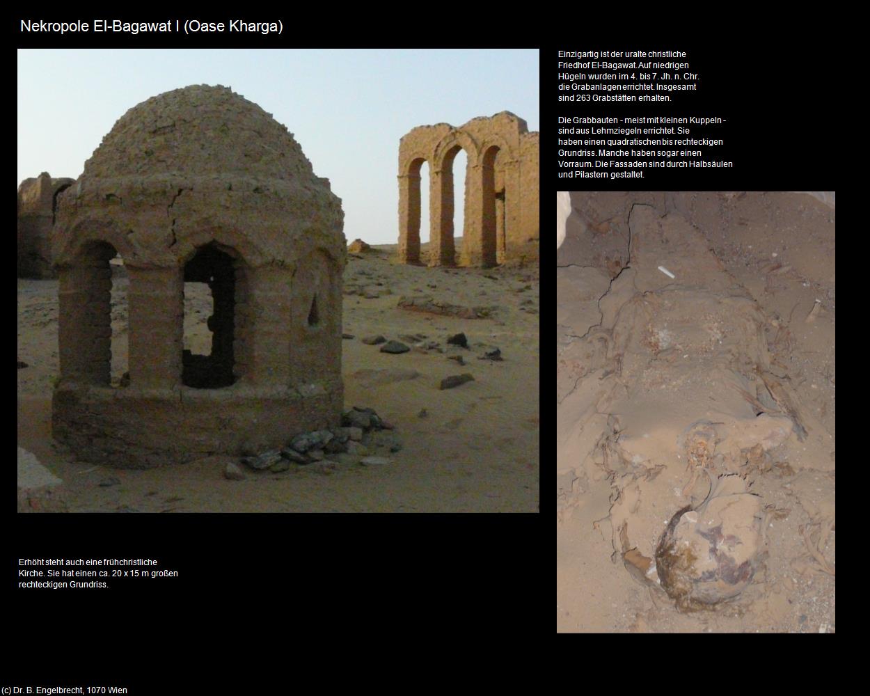 Nekropole El-Bagawat I (Kharga, Westliche Wüste) in Kulturatlas-ÄGYPTEN