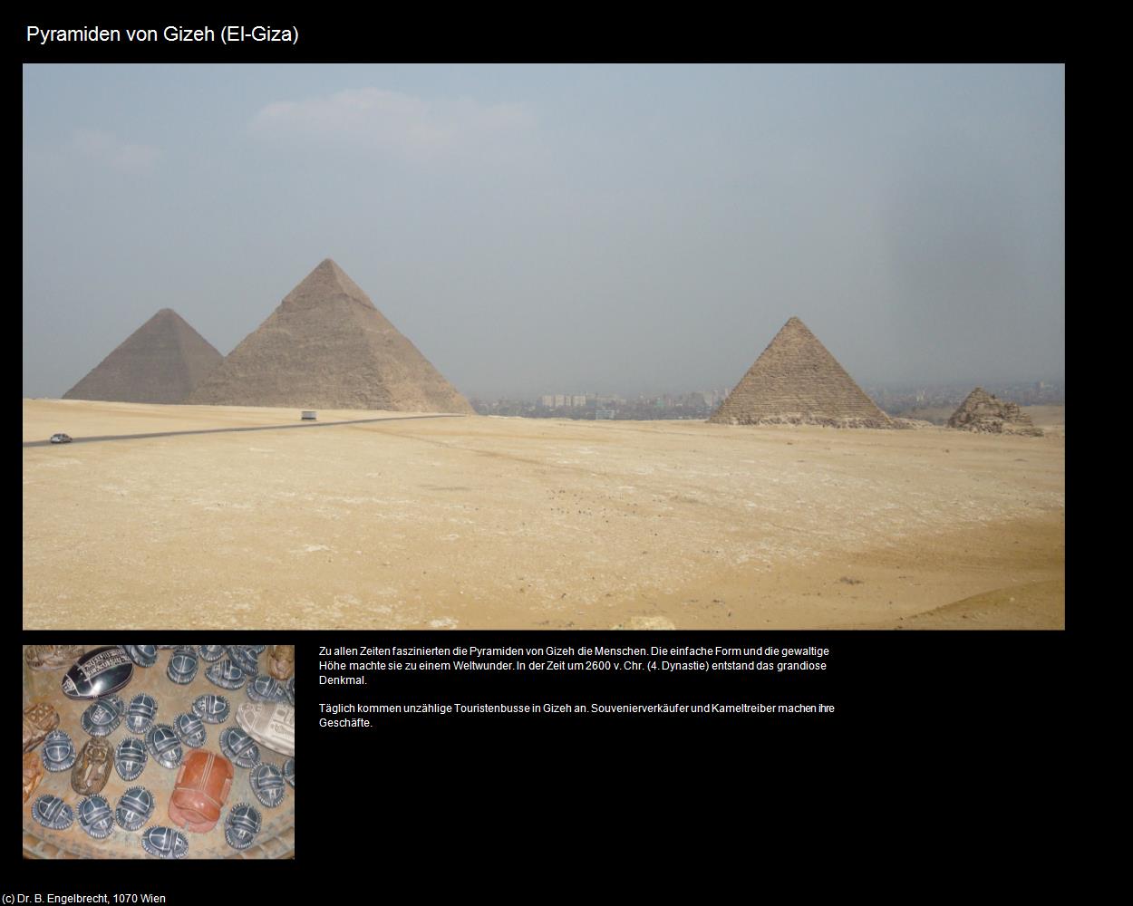 Pyramiden von Gizeh (El-Giza, Nil-Tal) in Kulturatlas-ÄGYPTEN