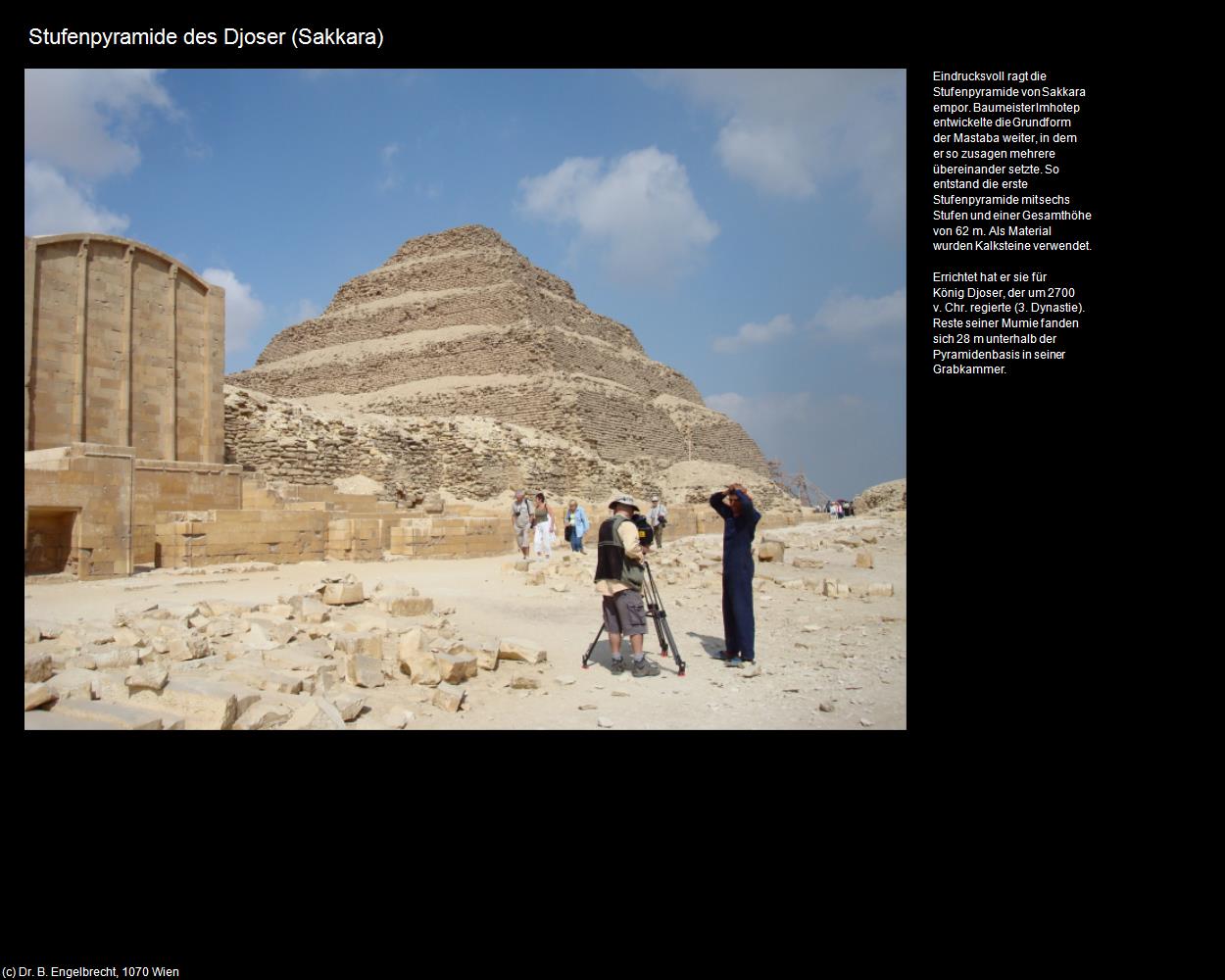 Stufenpyramide des Djoser (Sakkara, Nil-Tal) in Kulturatlas-ÄGYPTEN