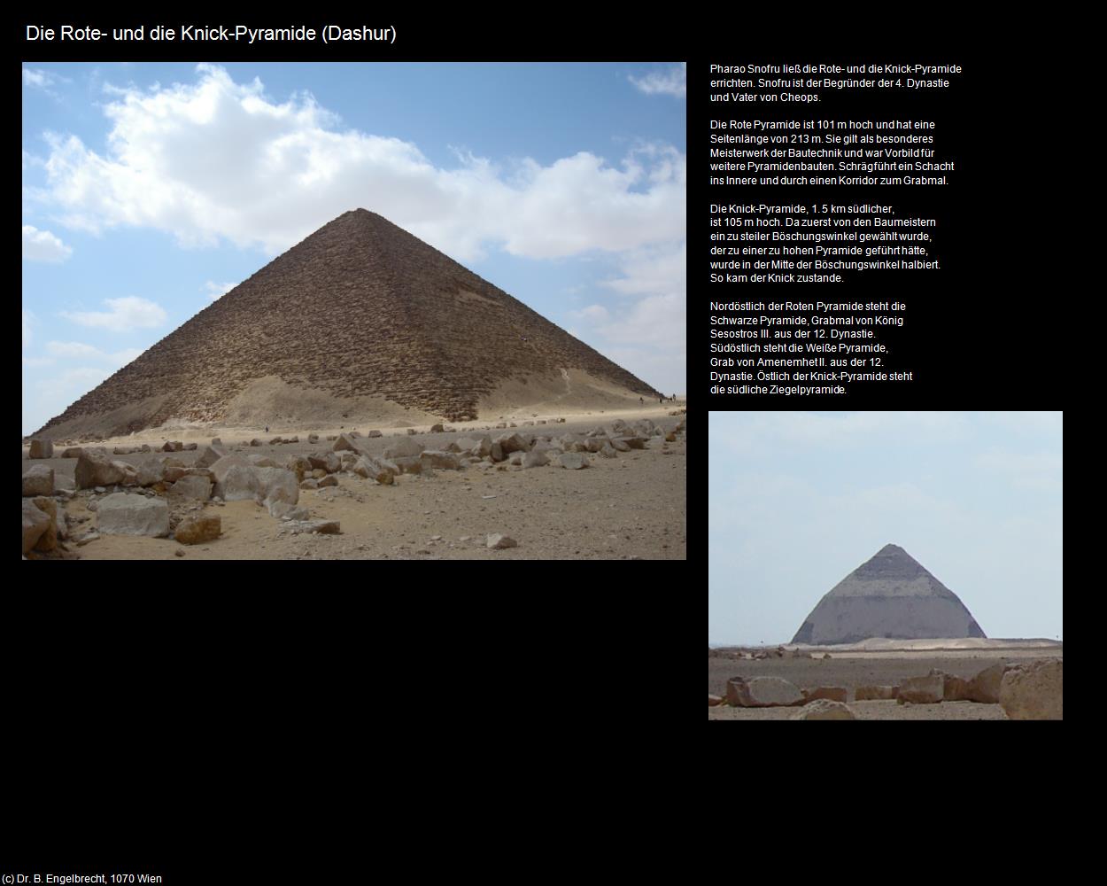 Die Rote- und die Knick-Pyramide (Dashur, Nil-Tal) in Kulturatlas-ÄGYPTEN