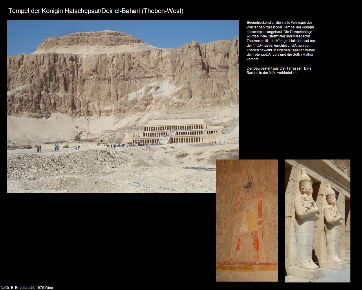 Tempel der Königin Hatschepsut/Deir el-Bahari (Theben-West, Nil-Tal) in Kulturatlas-ÄGYPTEN