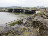 Rochester Bridge/Brücke über Medway (Rochester in Medway, England)