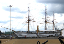 HMS Gannet/Dampfsegelschiff (Chatham in Medway, England)