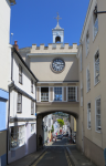 Altstadt mit Butterwalk und East Gate  (Totnes, England)