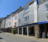 Altstadt mit Butterwalk und East Gate  (Totnes, England)