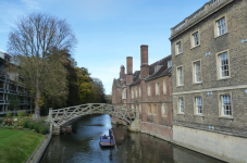 Mathematische Brücke beim Queens College (Cambridge, England)