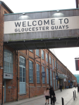 Lagerhäuser in den Gloucester Docks (Gloucester, England)