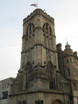 Turm der Kirche hl. Erzengel Michael (Gloucester, England)