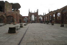 Ruine der alten Kathedrale hl. Michael I (Coventry, England      )