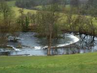 Horseshoe Falls und Llangollen Canal  (Llangollen, Wales)