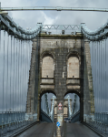 Menai-Brücke  (Bangor-Llandygai, Wales)