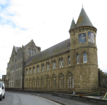 Old College und St. Michaels Church  (Aberystwyth, Wales)