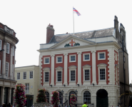 York Mansion House und Guildhall (York, England)