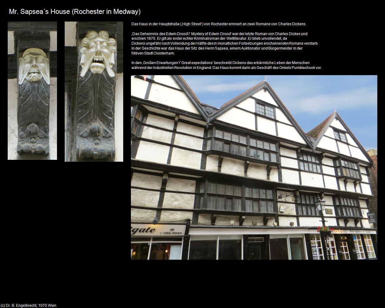 Mr. Sapsea‘s House (Rochester in Medway, England) in Kulturatlas-ENGLAND und WALES