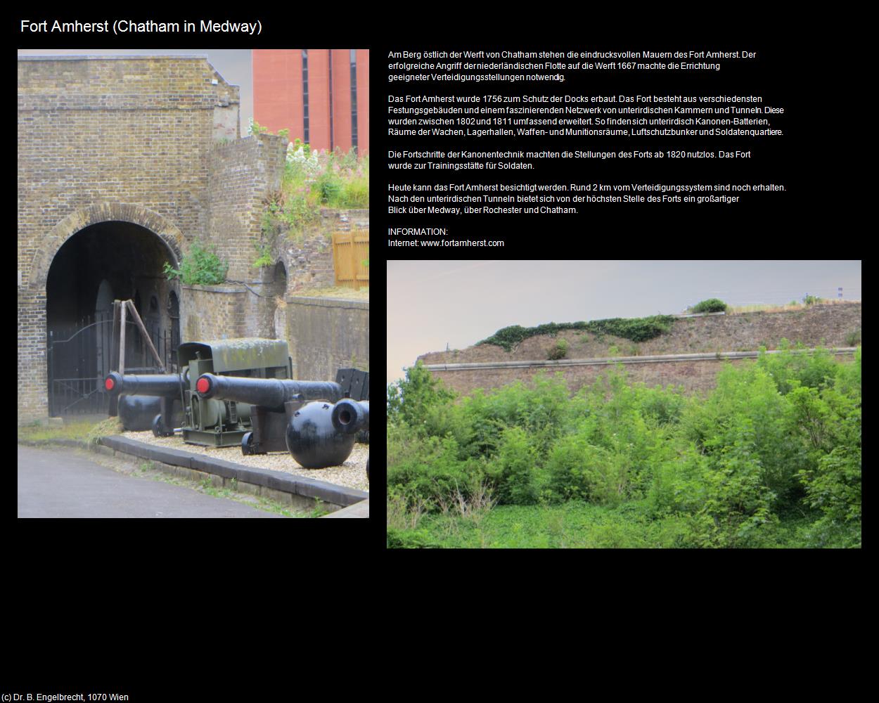 Fort Amherst (Chatham in Medway, England) in Kulturatlas-ENGLAND und WALES