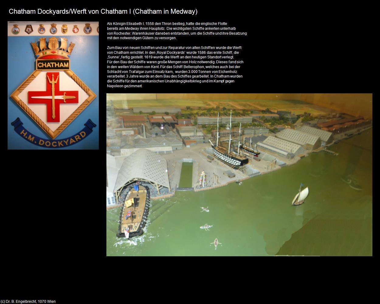 Historic Dockyard/Werft von Chatham I  (Chatham in Medway, England) in Kulturatlas-ENGLAND und WALES