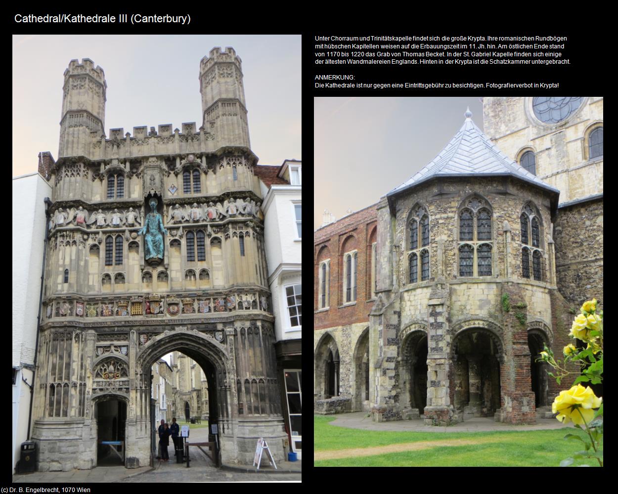 Cathedral/Kathedrale III (Canterbury, England) in Kulturatlas-ENGLAND und WALES