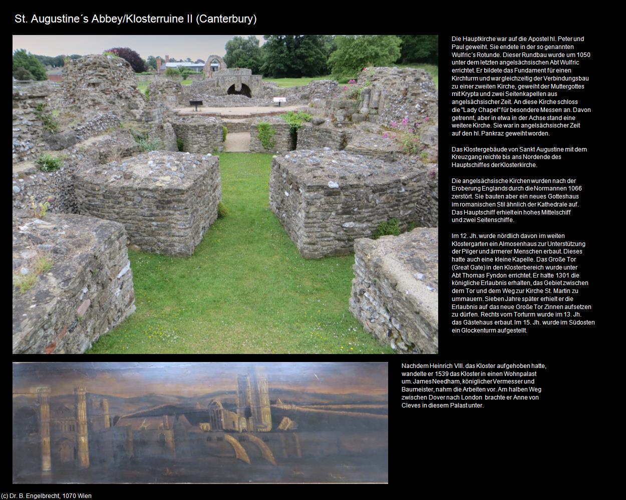 St. Augustine‘s Abbey/Klosterruine II (Canterbury, England) in Kulturatlas-ENGLAND und WALES