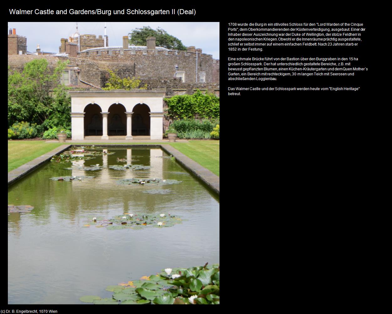 Walmer Castle and Gardens/Burg und Schlossgarten II (Deal, England) in Kulturatlas-ENGLAND und WALES