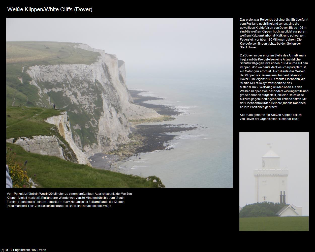 Weiße Klippen/White Cliffs  (Dover, England) in Kulturatlas-ENGLAND und WALES