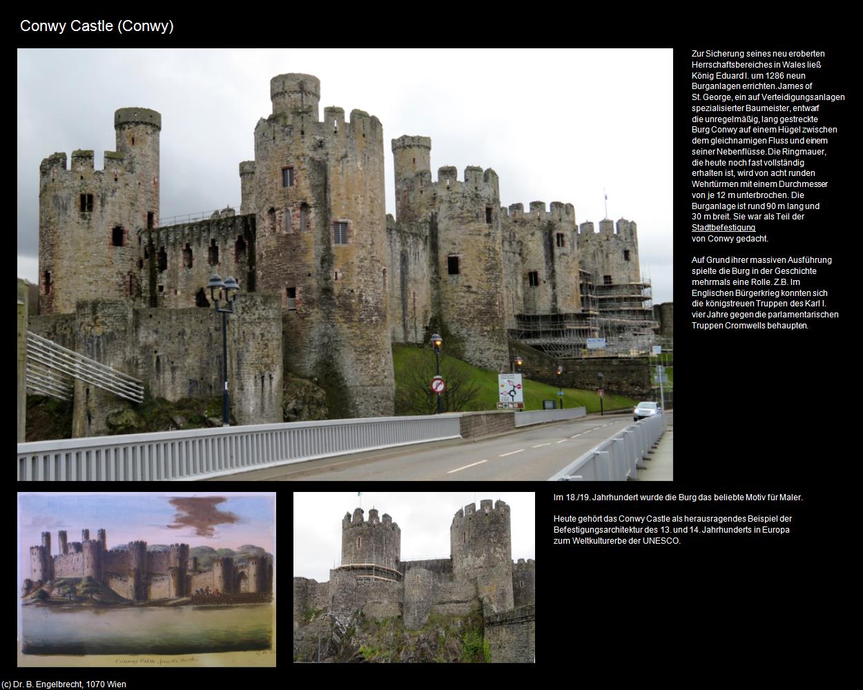 Conwy Castle  (Conwy, Wales) in Kulturatlas-ENGLAND und WALES(c)B.Engelbrecht