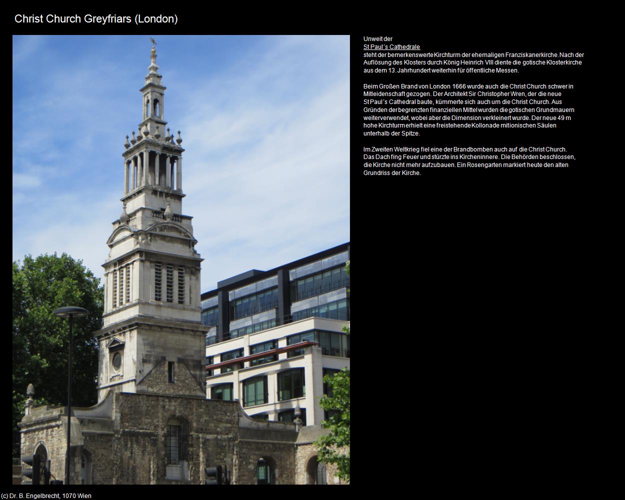 Christ Church (London, England) in Kulturatlas-ENGLAND und WALES(c)B.Engelbrecht