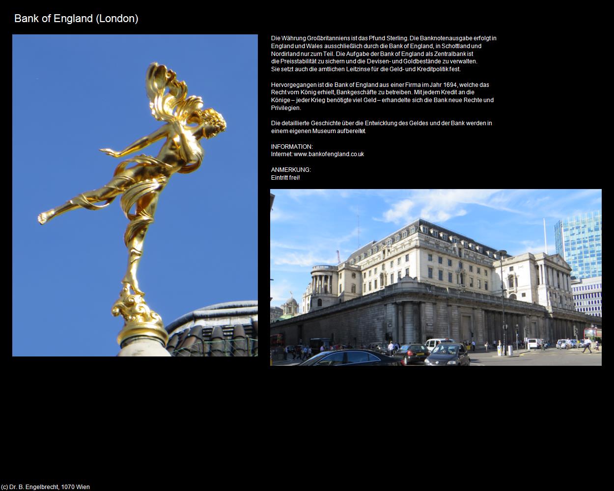 Bank of England (London, England) in Kulturatlas-ENGLAND und WALES