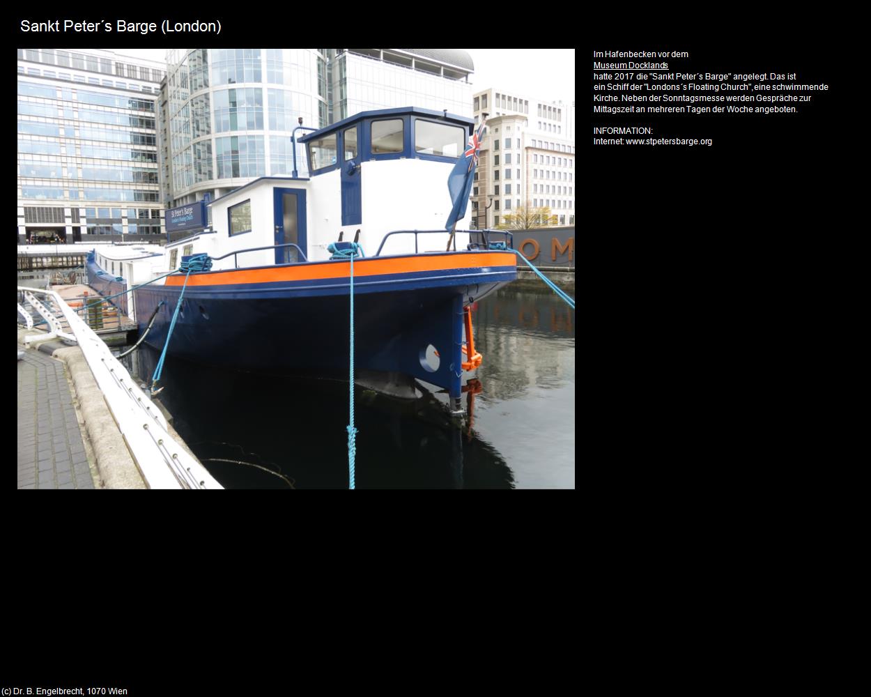 Sankt Peter‘s Barge (Tower Hamlets) (London, England) in Kulturatlas-ENGLAND und WALES(c)B.Engelbrecht