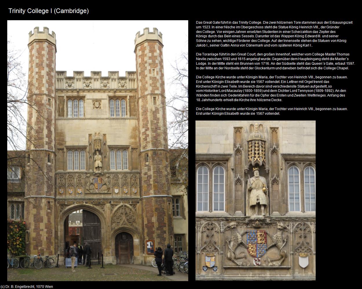 Trinity College I (Cambridge, England) in Kulturatlas-ENGLAND und WALES