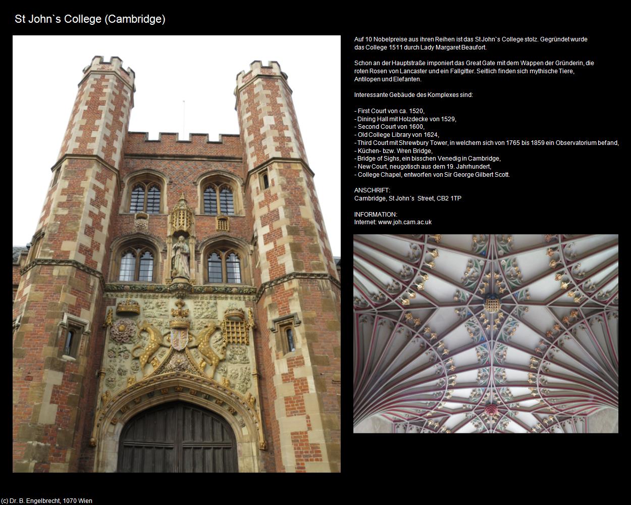 St John`s College (Cambridge, England) in Kulturatlas-ENGLAND und WALES