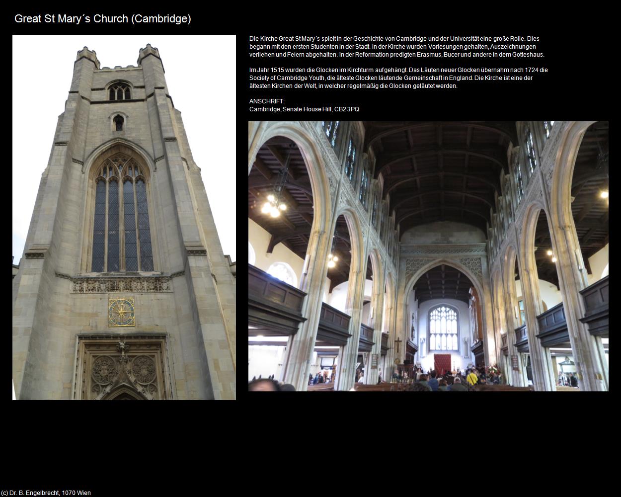 Great St Mary‘s Church (Cambridge, England) in Kulturatlas-ENGLAND und WALES