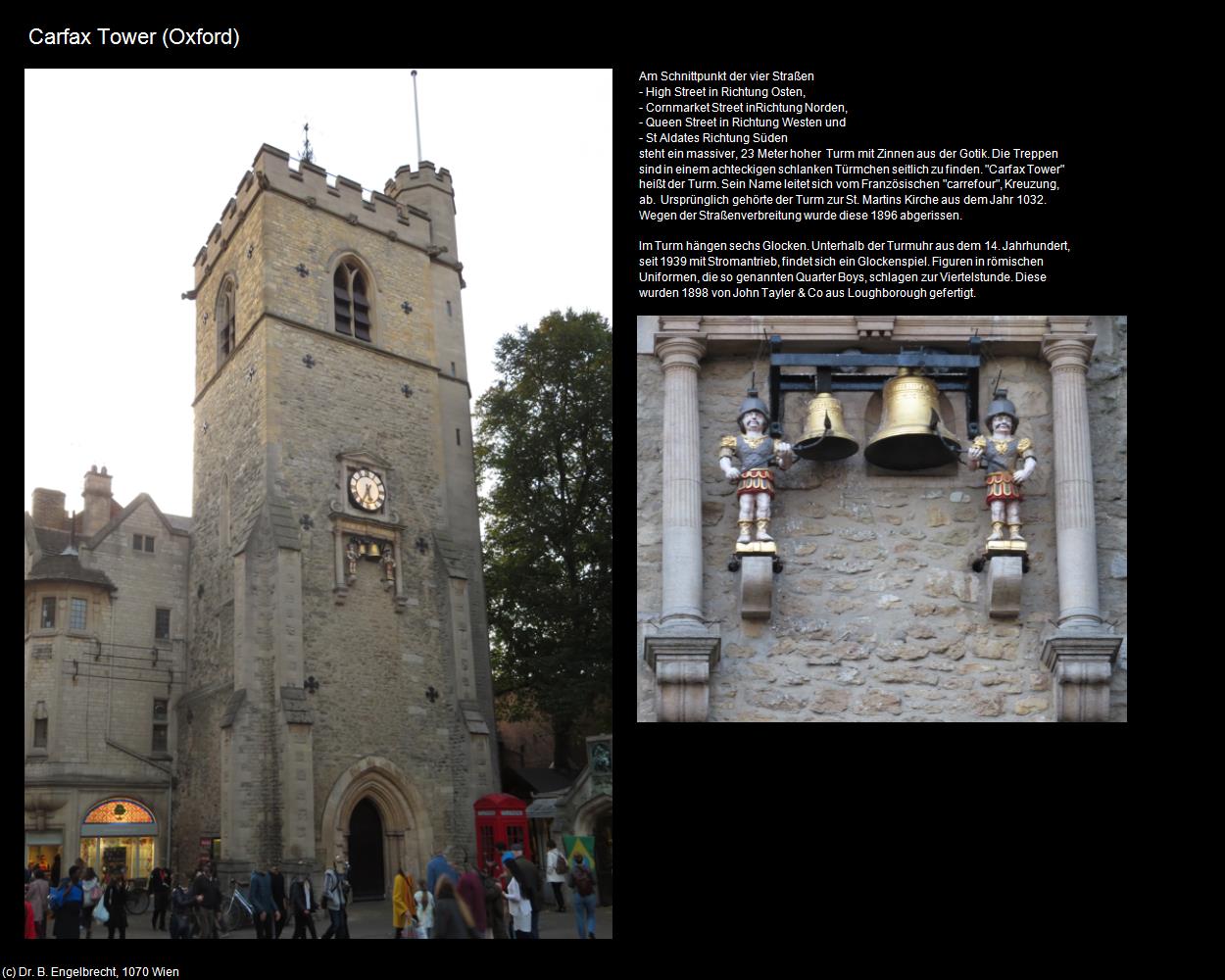 Carfax Tower  (Oxford, England) in Kulturatlas-ENGLAND und WALES