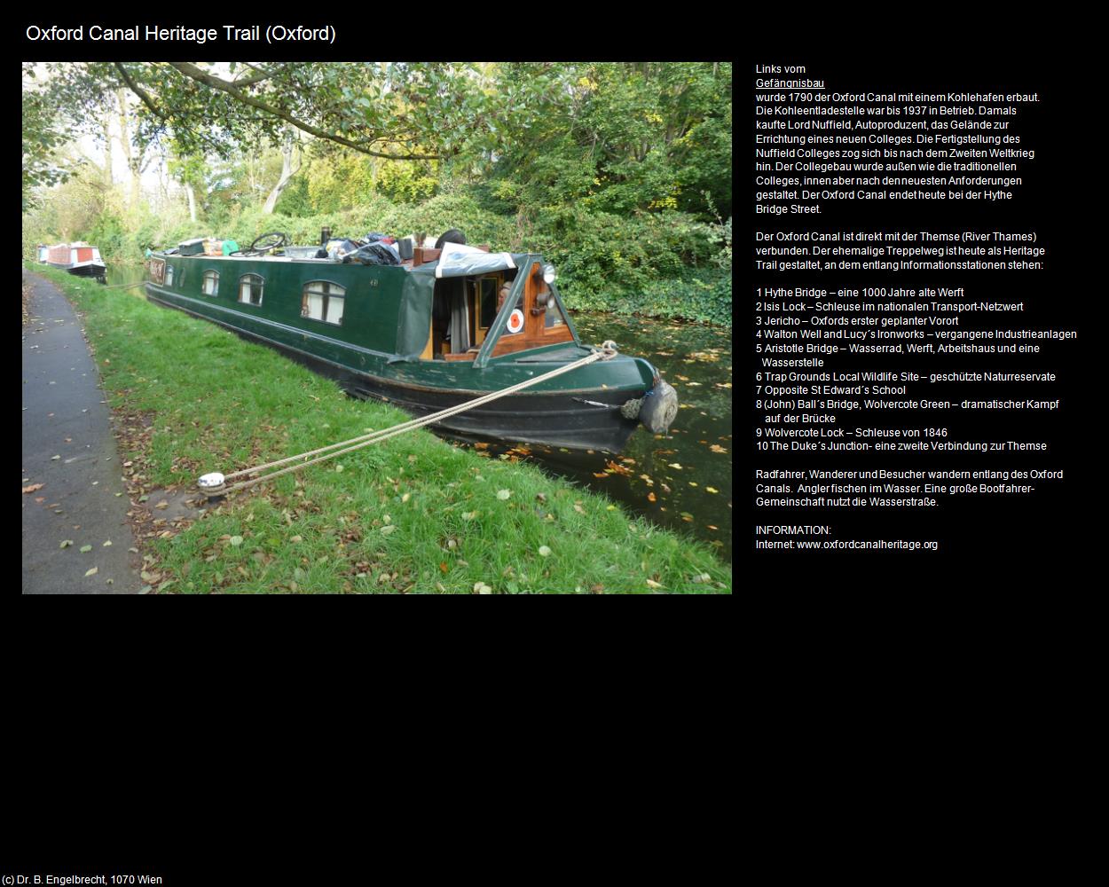 Oxford Canal Heritage Trail (Oxford, England) in Kulturatlas-ENGLAND und WALES(c)B.Engelbrecht