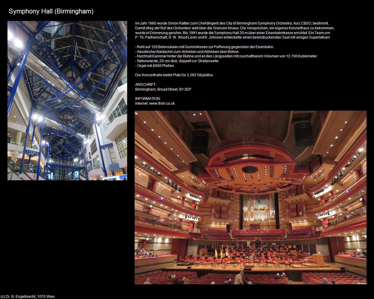 Symphony Hall (Birmingham, England) in Kulturatlas-ENGLAND und WALES