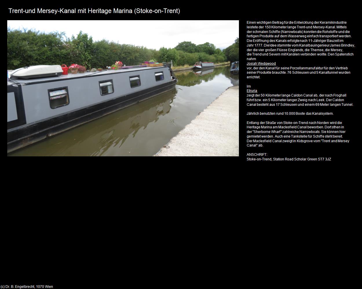 Trent-und Mersey-Kanal  (Stoke-on-Trent, England) in Kulturatlas-ENGLAND und WALES(c)B.Engelbrecht