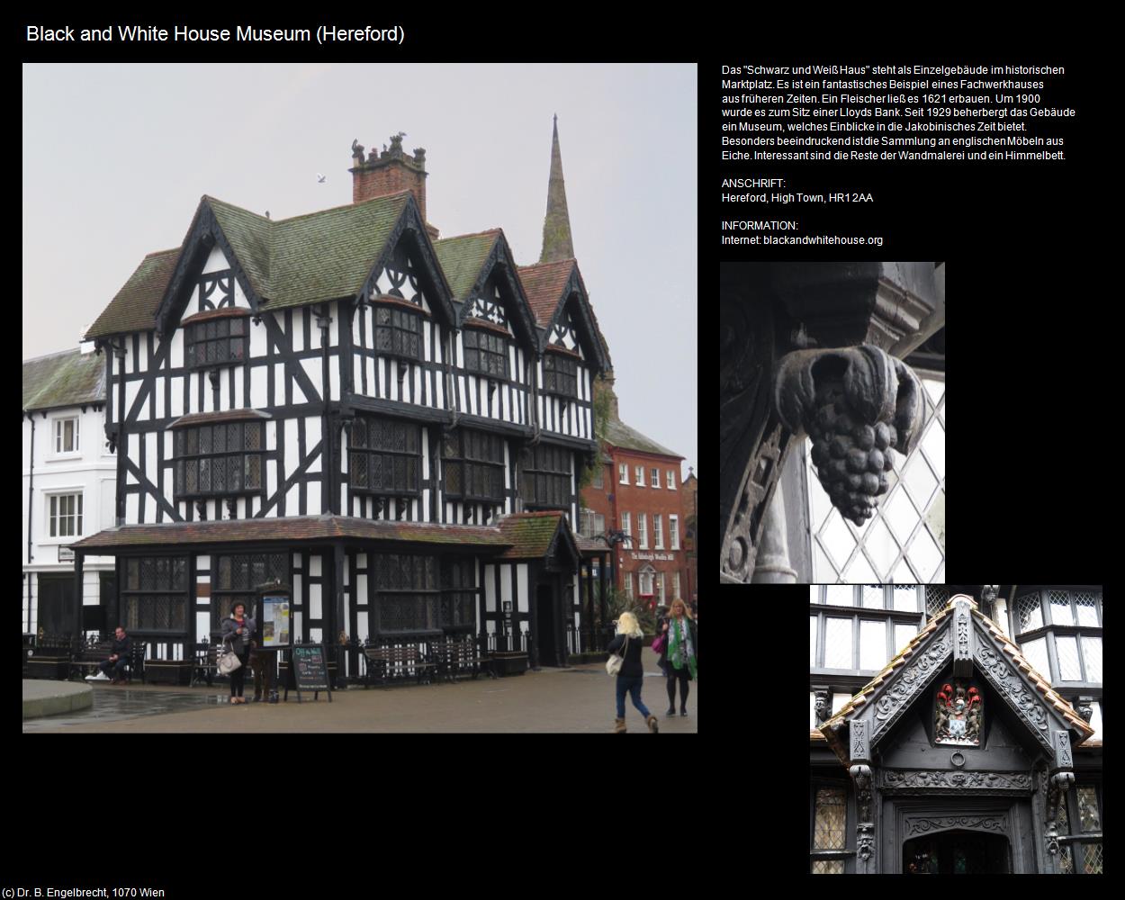 Black and White House Museum (Hereford, England) in Kulturatlas-ENGLAND und WALES