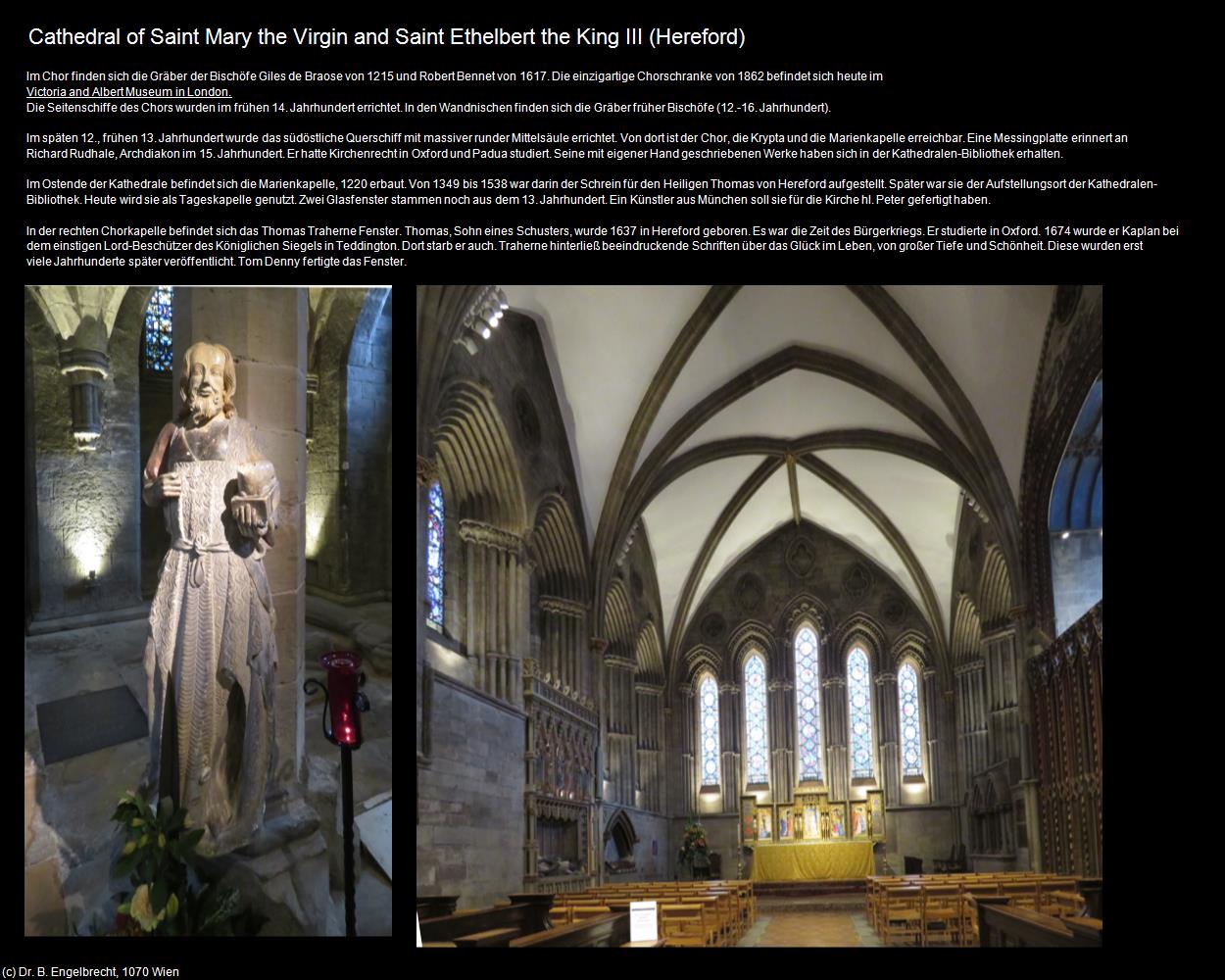 Cathedral of St Mary the Virgin a. Ethelbert the King III (Hereford, England) in Kulturatlas-ENGLAND und WALES(c)B.Engelbrecht