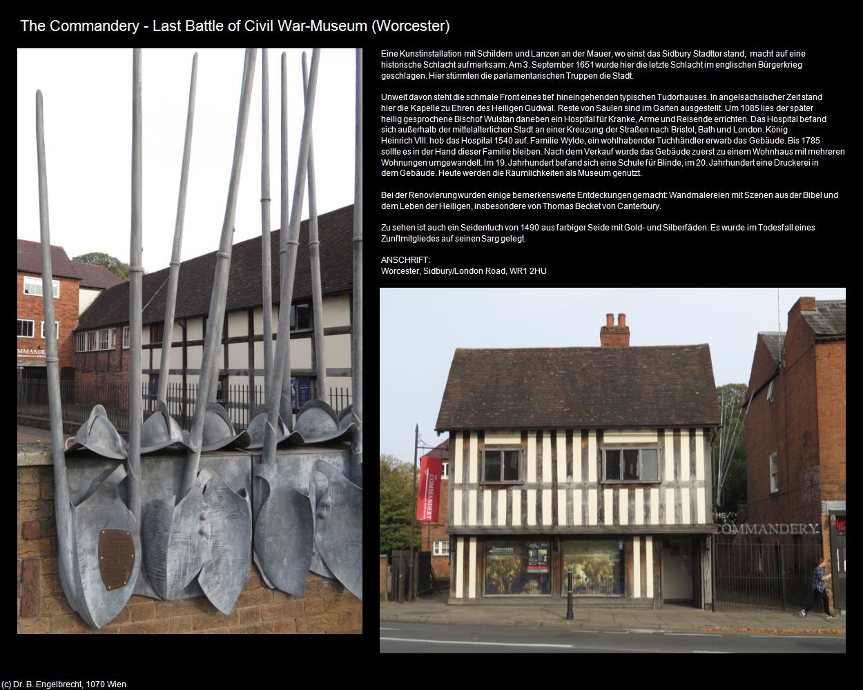 The Commandery - Last Battle of Civil War-Museum (Worcester, England) in Kulturatlas-ENGLAND und WALES